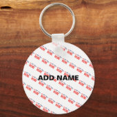 STIJLVOL MODERN WIT GEVERIFIEERD BRANDED SLEUTELHANGER (Voorkant)