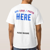 STIJLVOL MODERN WIT GEVERIFIEERD BRANDED T-SHIRT (Achterkant)