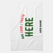 STIJLVOL MODERN WIT GEVERIFIEERD BRANDED THEEDOEK (Verticaal)