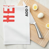 STIJLVOL MODERN WIT GEVERIFIEERD BRANDED THEEDOEK (Quarter Fold)