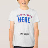 STIJLVOL MODERN  WIT GEVERIFIEERD BRANDED Tri-Blend SHIRT (Voorkant)