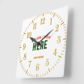 STIJLVOL MODERN WIT GEVERIFIEERD BRANDED VIERKANTE KLOK (Hoek)