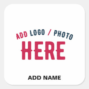 STIJLVOL MODERN WIT GEVERIFIEERD BRANDED VIERKANTE STICKER