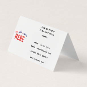 STIJLVOL MODERN WIT GEVERIFIEERD BRANDED VISITEKAARTJES