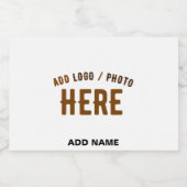 STIJLVOL MODERN  WIT GEVERIFIEERD BRANDED VOEDSELCONTAINER ETIKET (Enkel label)