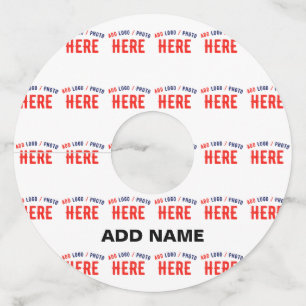 STIJLVOL MODERN WIT GEVERIFIEERD BRANDED WIJNGLASLABEL