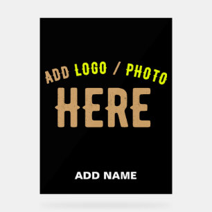 STIJLVOL MODERN ZWART GEVERIFIEERD BRANDED ACRYL BORD