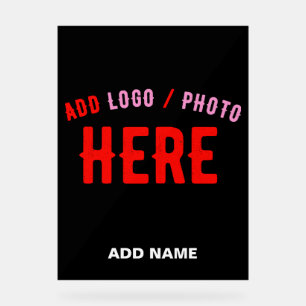 STIJLVOL MODERN ZWART GEVERIFIEERD BRANDED ACRYL BORD