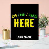 STIJLVOL MODERN  ZWART GEVERIFIEERD BRANDED ACRYL BORD (Huwelijk)