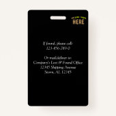 STIJLVOL MODERN ZWART GEVERIFIEERD BRANDED BADGE (Achterkant)