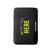 STIJLVOL MODERN ZWART GEVERIFIEERD BRANDED BADMAT (Voorkant Verticaal)