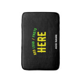 STIJLVOL MODERN  ZWART GEVERIFIEERD BRANDED BADMAT (Voorkant Verticaal)