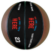 STIJLVOL MODERN  ZWART GEVERIFIEERD BRANDED BASKETBAL (Verticaal)