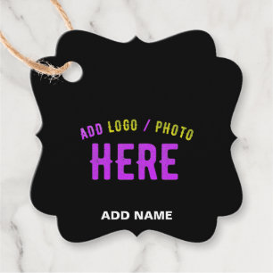 STIJLVOL MODERN ZWART GEVERIFIEERD BRANDED BEDANKJES LABELS