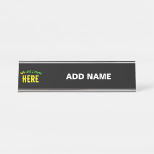 STIJLVOL MODERN ZWART GEVERIFIEERD BRANDED BUREAU NAAMBORDJE