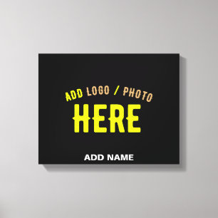 STIJLVOL MODERN ZWART GEVERIFIEERD BRANDED CANVAS AFDRUK