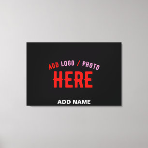STIJLVOL MODERN ZWART GEVERIFIEERD BRANDED CANVAS AFDRUK