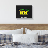 STIJLVOL MODERN  ZWART GEVERIFIEERD BRANDED CANVAS AFDRUK (Insitu (Slaapkamer))