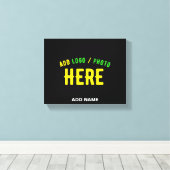 STIJLVOL MODERN  ZWART GEVERIFIEERD BRANDED CANVAS AFDRUK (Insitu (Houten vloer))