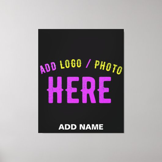 STIJLVOL MODERN ZWART GEVERIFIEERD BRANDED CANVAS AFDRUK (Voorkant)