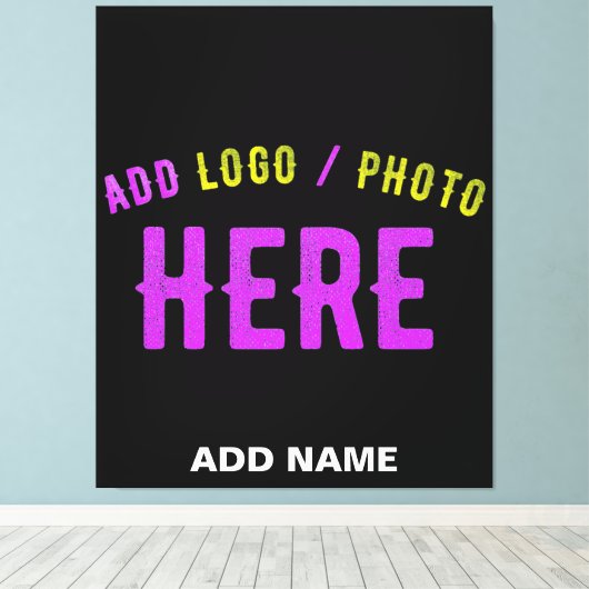 STIJLVOL MODERN  ZWART GEVERIFIEERD BRANDED CANVAS AFDRUK (Insitu (Houten vloer))