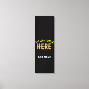 STIJLVOL MODERN ZWART GEVERIFIEERD BRANDED CANVAS AFDRUK