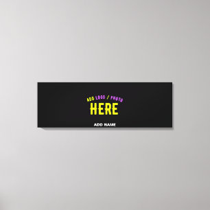 STIJLVOL MODERN ZWART GEVERIFIEERD BRANDED CANVAS AFDRUK