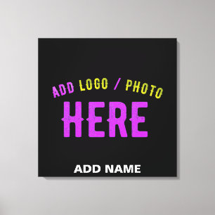 STIJLVOL MODERN ZWART GEVERIFIEERD BRANDED CANVAS AFDRUK