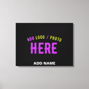 STIJLVOL MODERN ZWART GEVERIFIEERD BRANDED CANVAS AFDRUK