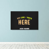 STIJLVOL MODERN ZWART GEVERIFIEERD BRANDED CANVAS AFDRUK (Insitu (Houten vloer))