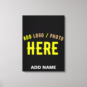 STIJLVOL MODERN ZWART GEVERIFIEERD BRANDED CANVAS AFDRUK