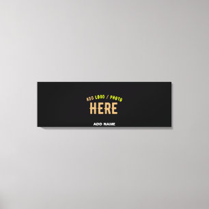 STIJLVOL MODERN ZWART GEVERIFIEERD BRANDED CANVAS AFDRUK