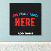 STIJLVOL MODERN  ZWART GEVERIFIEERD BRANDED CANVAS AFDRUK (Insitu (Houten vloer))