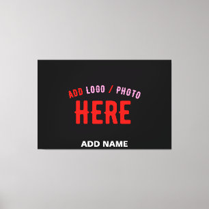 STIJLVOL MODERN ZWART GEVERIFIEERD BRANDED CANVAS AFDRUK