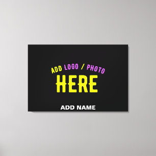 STIJLVOL MODERN ZWART GEVERIFIEERD BRANDED CANVAS AFDRUK