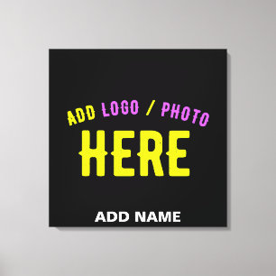 STIJLVOL MODERN  ZWART GEVERIFIEERD BRANDED CANVAS AFDRUK