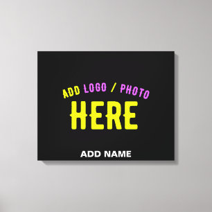 STIJLVOL MODERN ZWART GEVERIFIEERD BRANDED CANVAS AFDRUK