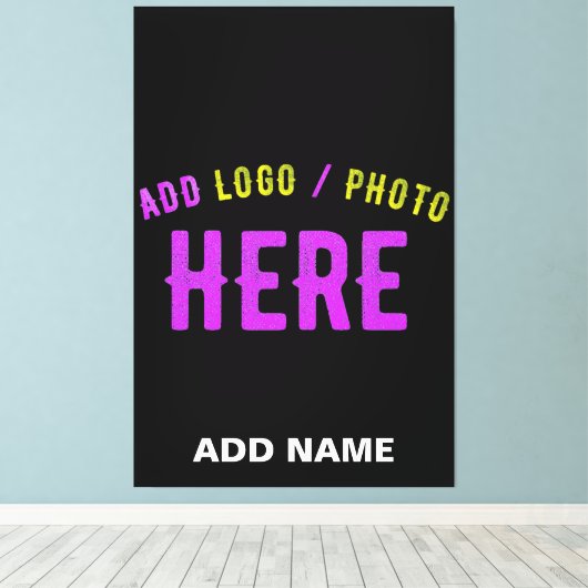 STIJLVOL MODERN ZWART GEVERIFIEERD BRANDED CANVAS AFDRUK (Insitu (Houten vloer))