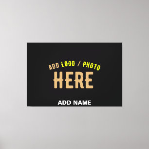 STIJLVOL MODERN ZWART GEVERIFIEERD BRANDED CANVAS AFDRUK