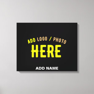 STIJLVOL MODERN ZWART GEVERIFIEERD BRANDED CANVAS AFDRUK