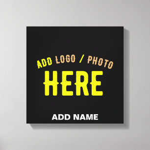 STIJLVOL MODERN ZWART GEVERIFIEERD BRANDED CANVAS AFDRUK