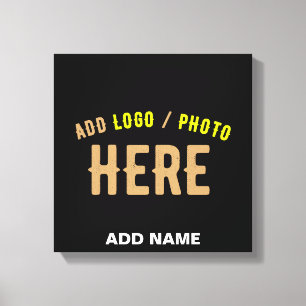 STIJLVOL MODERN ZWART GEVERIFIEERD BRANDED CANVAS AFDRUK