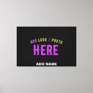 STIJLVOL MODERN ZWART GEVERIFIEERD BRANDED CANVAS AFDRUK