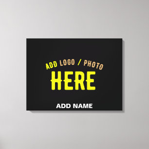 STIJLVOL MODERN ZWART GEVERIFIEERD BRANDED CANVAS AFDRUK