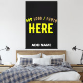STIJLVOL MODERN  ZWART GEVERIFIEERD BRANDED CANVAS AFDRUK (Insitu (Slaapkamer))