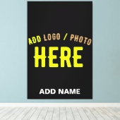 STIJLVOL MODERN  ZWART GEVERIFIEERD BRANDED CANVAS AFDRUK (Insitu (Houten vloer))