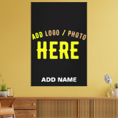 STIJLVOL MODERN  ZWART GEVERIFIEERD BRANDED CANVAS AFDRUK (Insitu (Woonkamer))