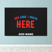 STIJLVOL MODERN  ZWART GEVERIFIEERD BRANDED CANVAS AFDRUK (Insitu (Houten vloer))