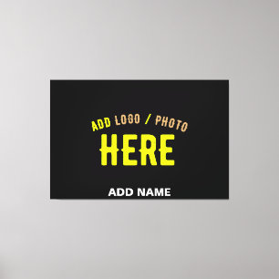 STIJLVOL MODERN ZWART GEVERIFIEERD BRANDED CANVAS AFDRUK