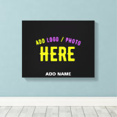 STIJLVOL MODERN  ZWART GEVERIFIEERD BRANDED CANVAS AFDRUK (Insitu (Houten vloer))